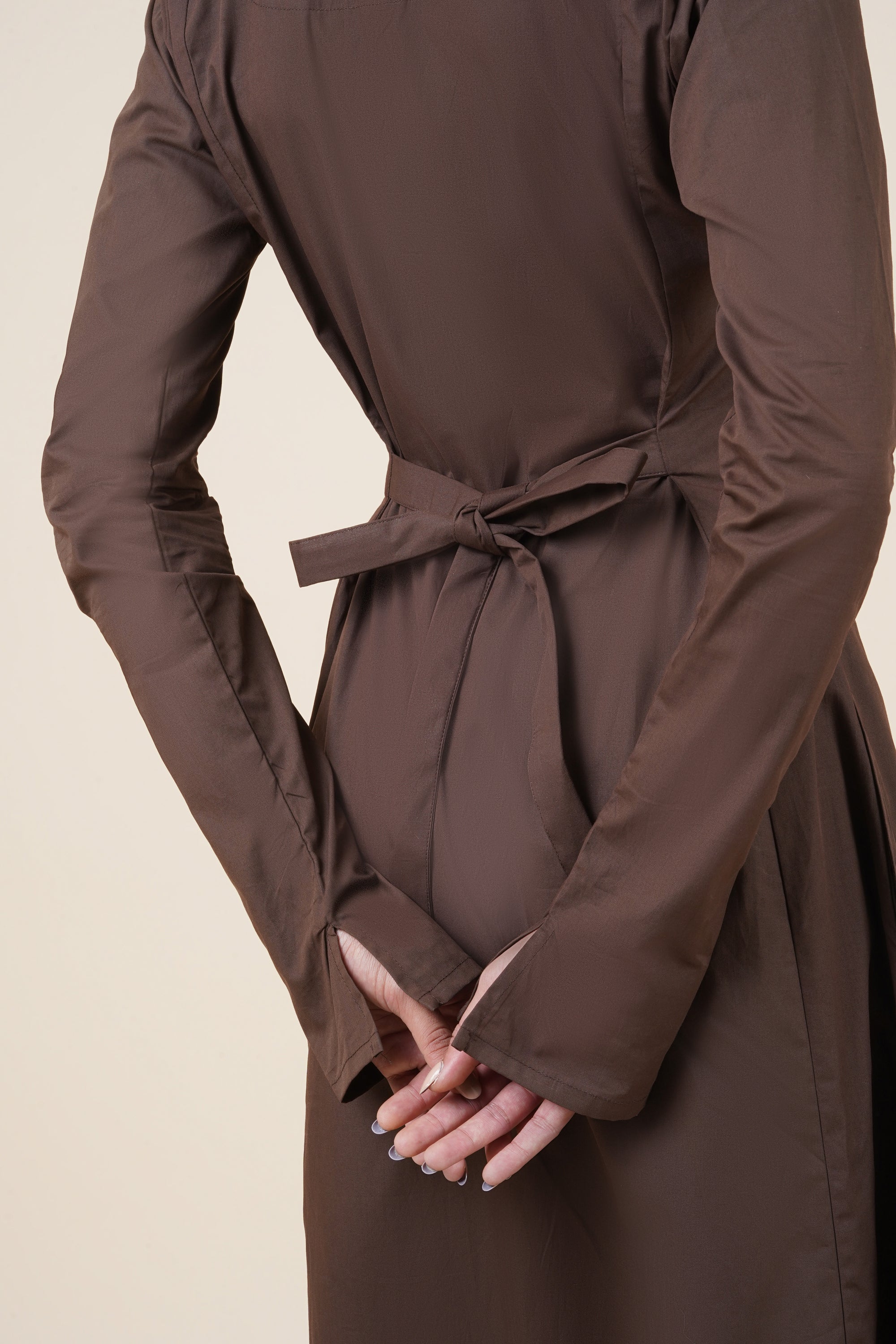 Nine to Fine Dress - Rich brown