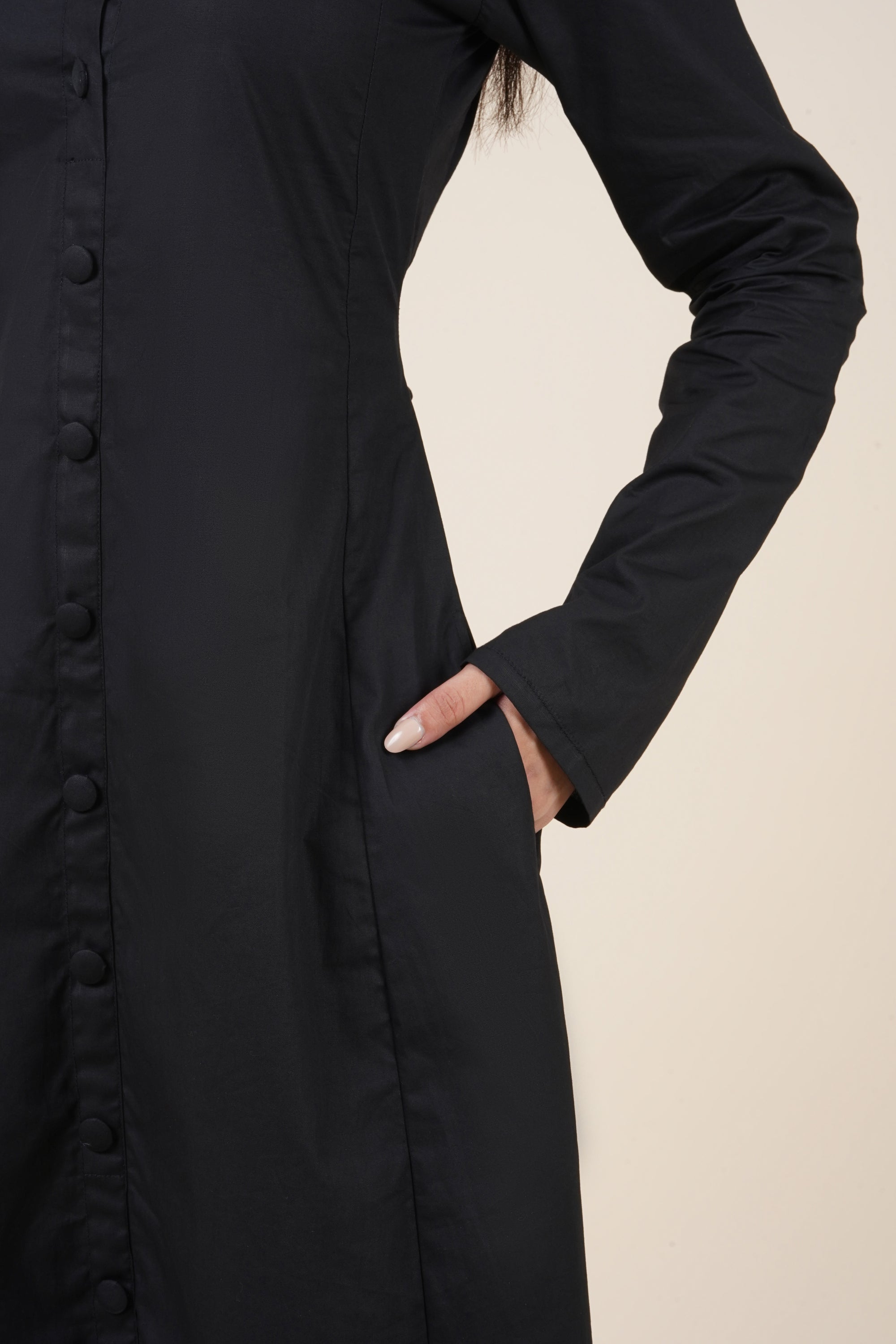 Nine to Fine Dress - Matrix Black