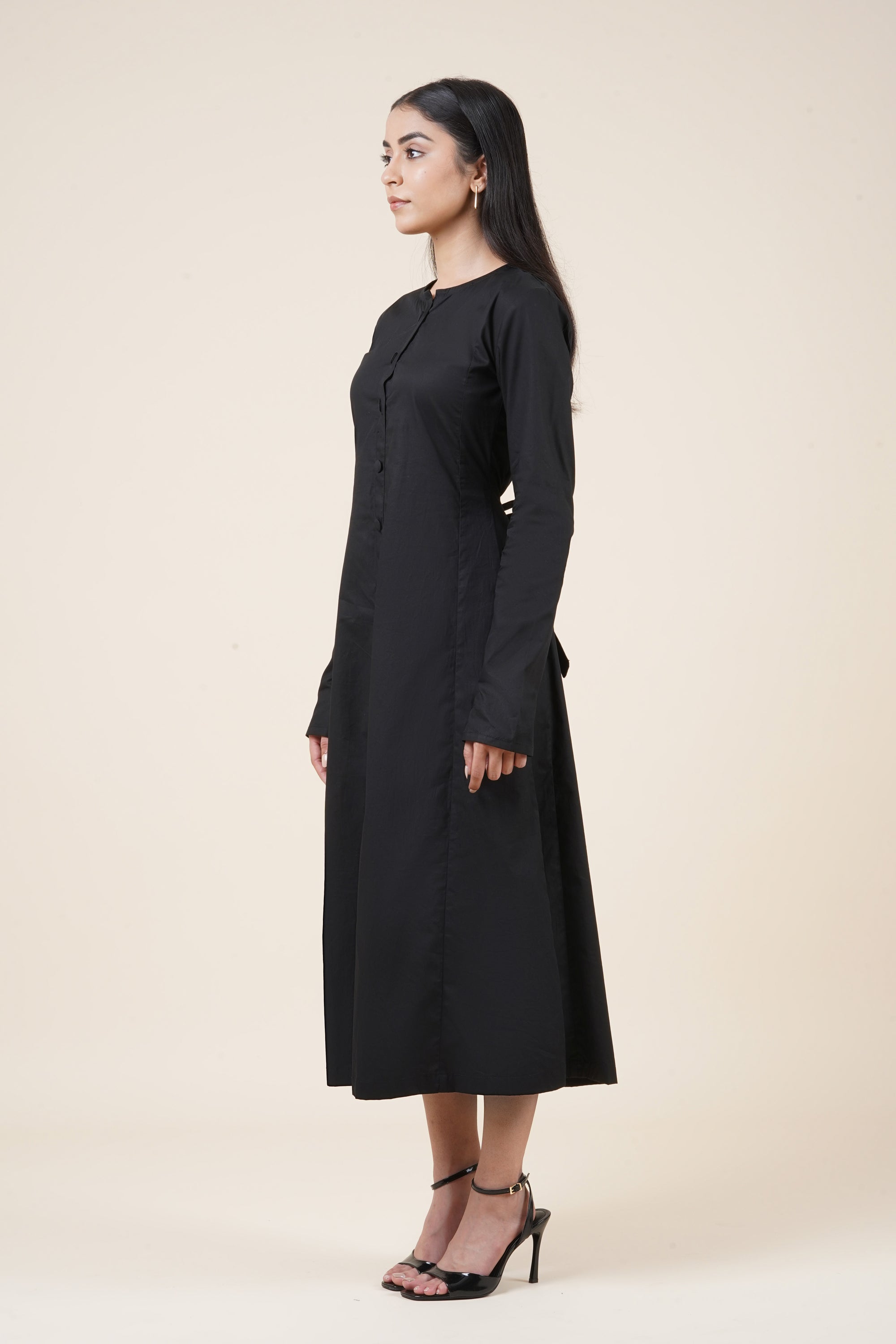 Nine to Fine Dress - Matrix Black