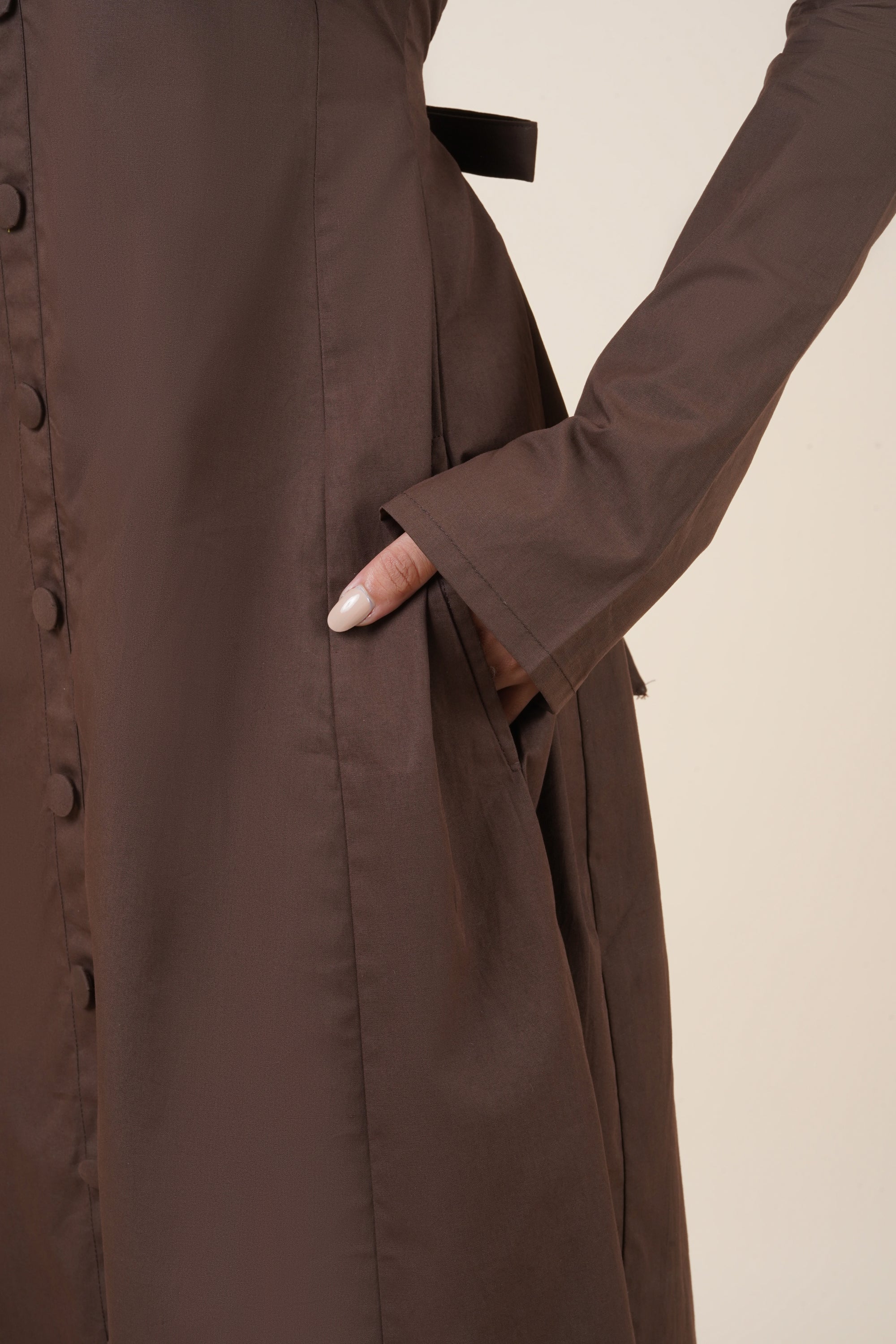 Nine to Fine Dress - Rich brown