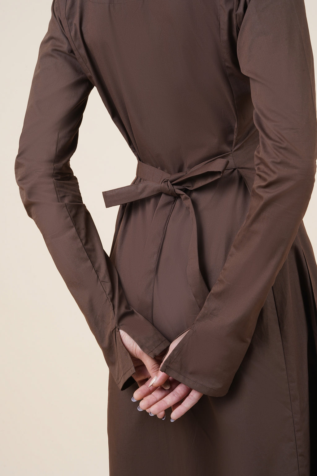 Nine to Fine Dress - Rich brown
