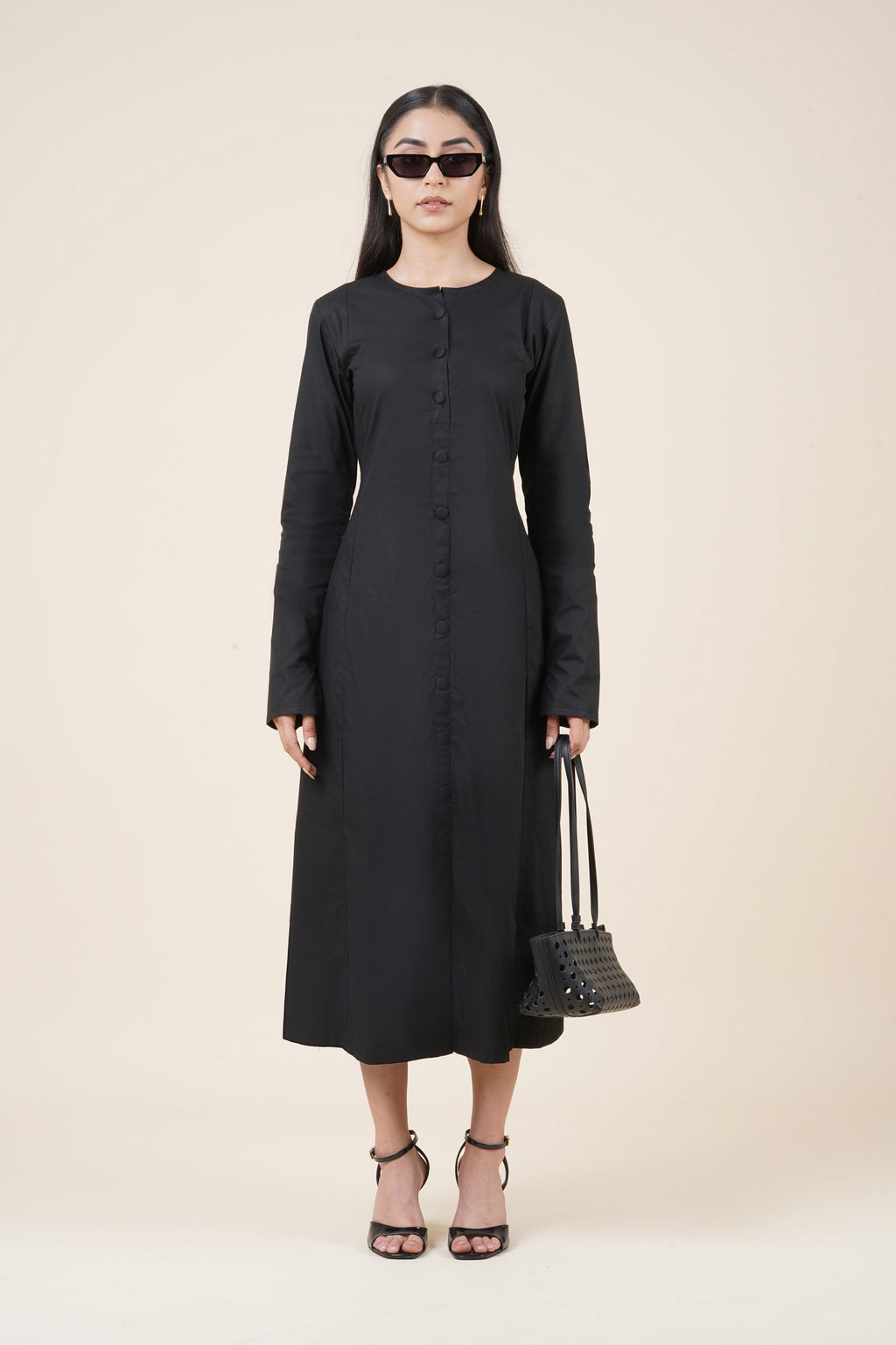 Nine to Fine Dress - Matrix Black