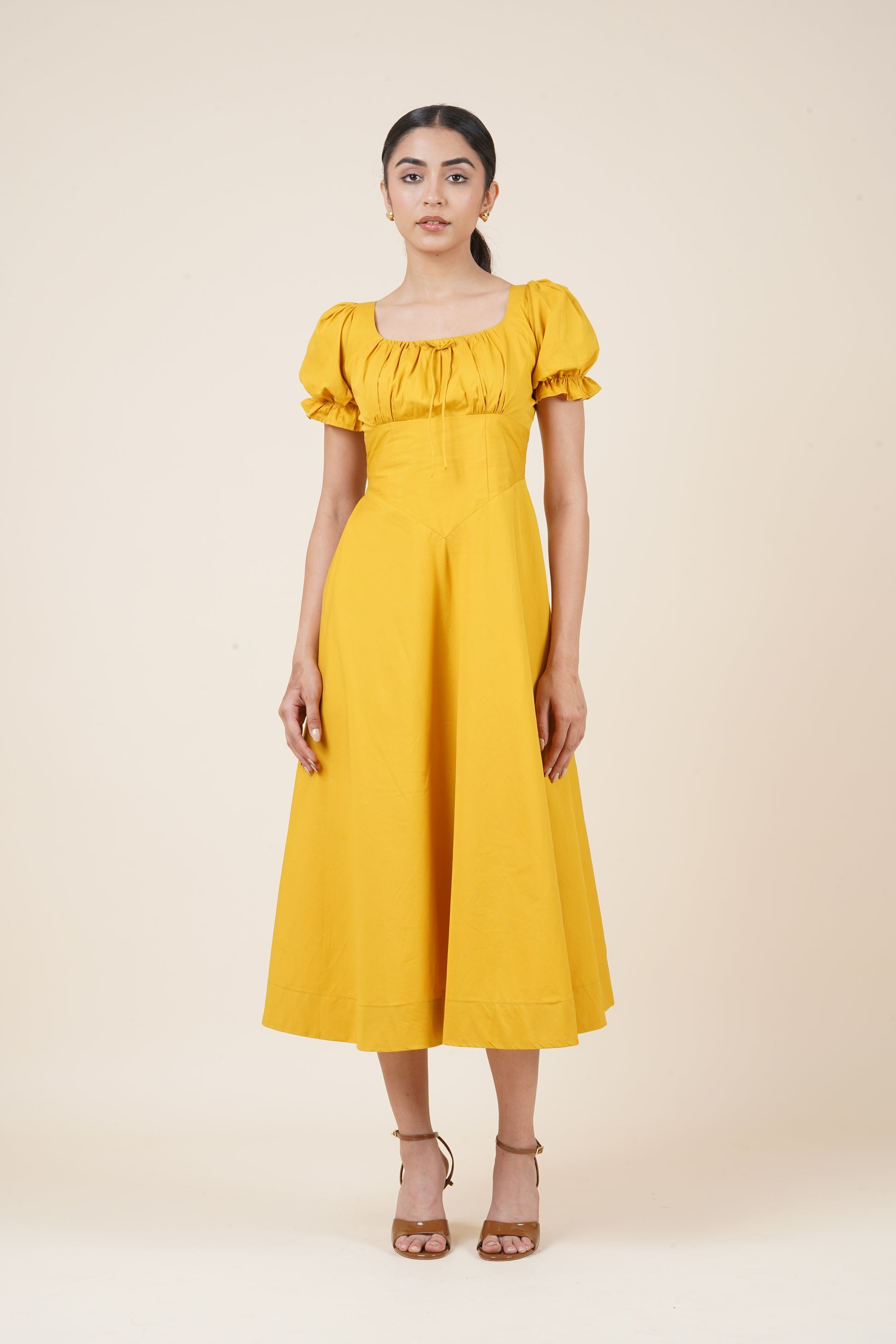 she is the story - Mustard Dress