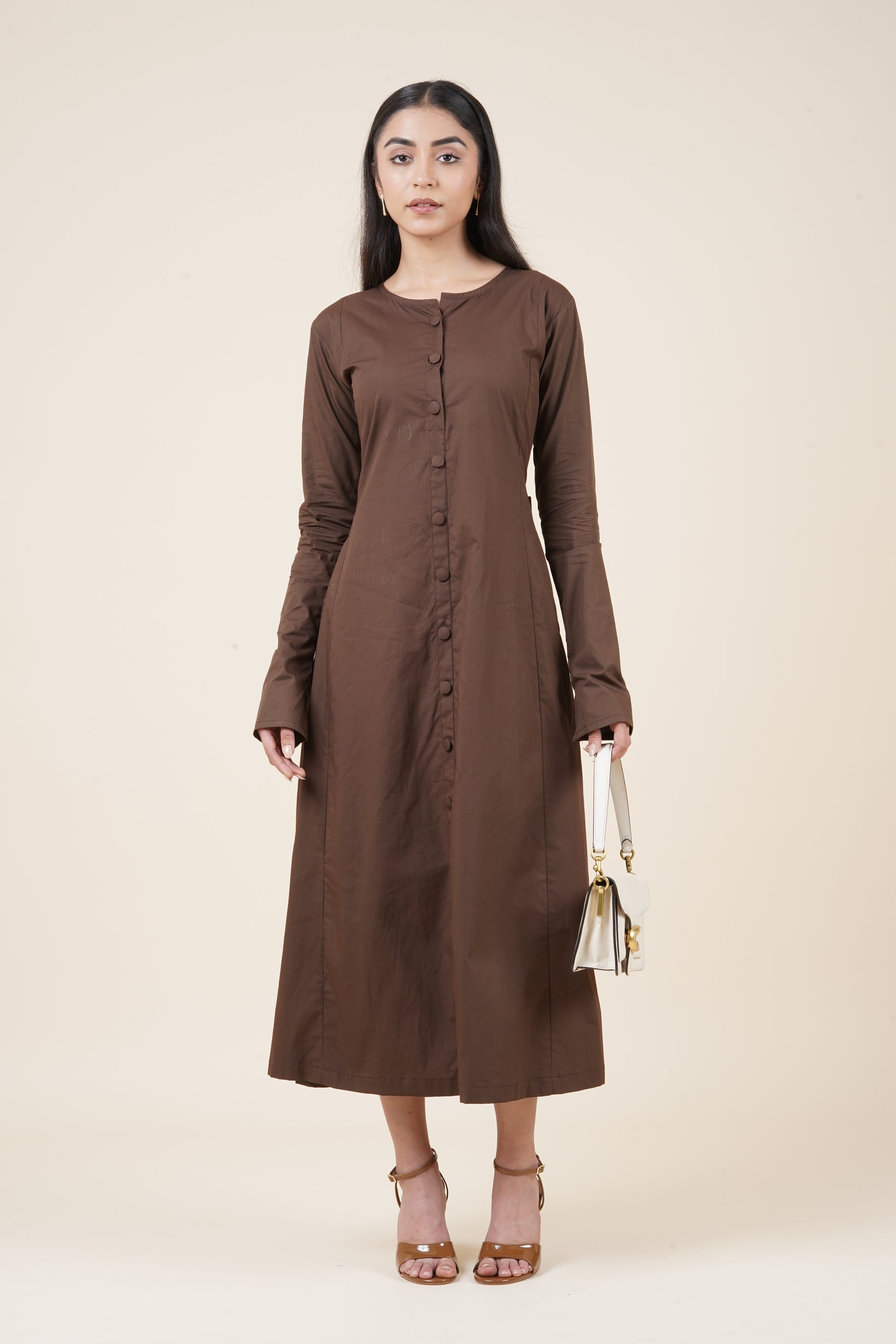 Nine to fine brown dress